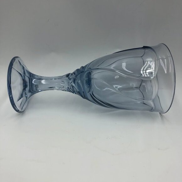 Blue Glass Goblets Set of 2 Collectible Decorative Elegant Drinkware - Picture 7 of 12